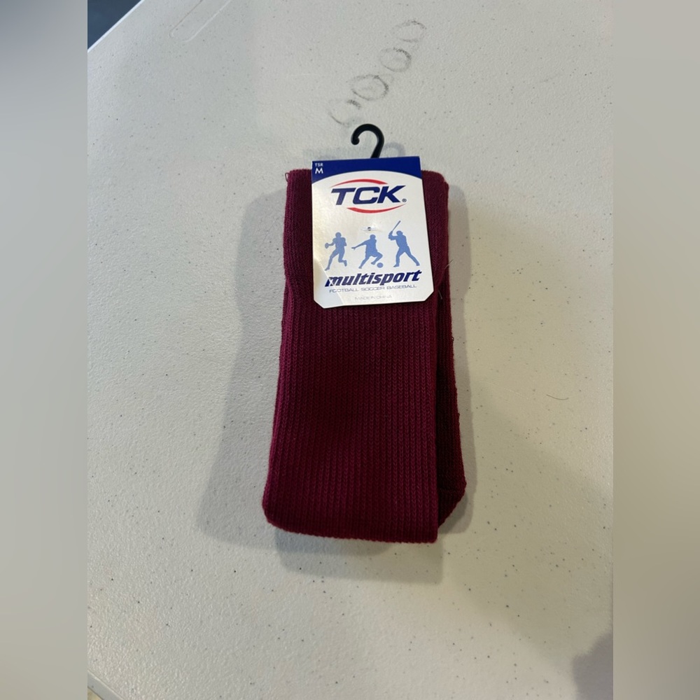 TCK Multi sport Maroon Knee Length Socks